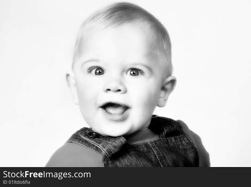 Head and Shoulders image of a blond boy with filter. Head and Shoulders image of a blond boy with filter