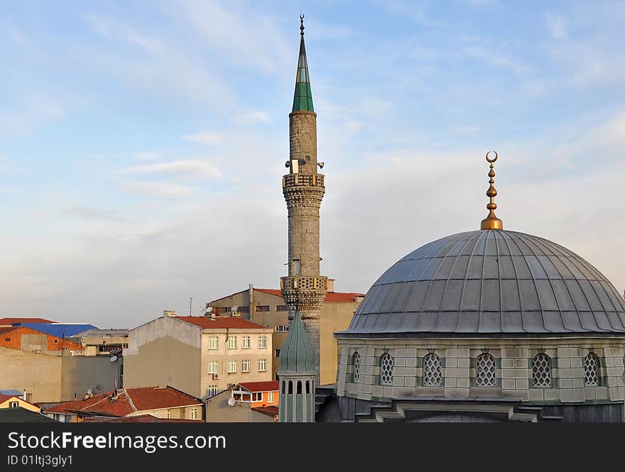 Mosque over the roofs