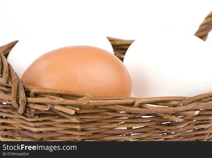 Eggs in a basket