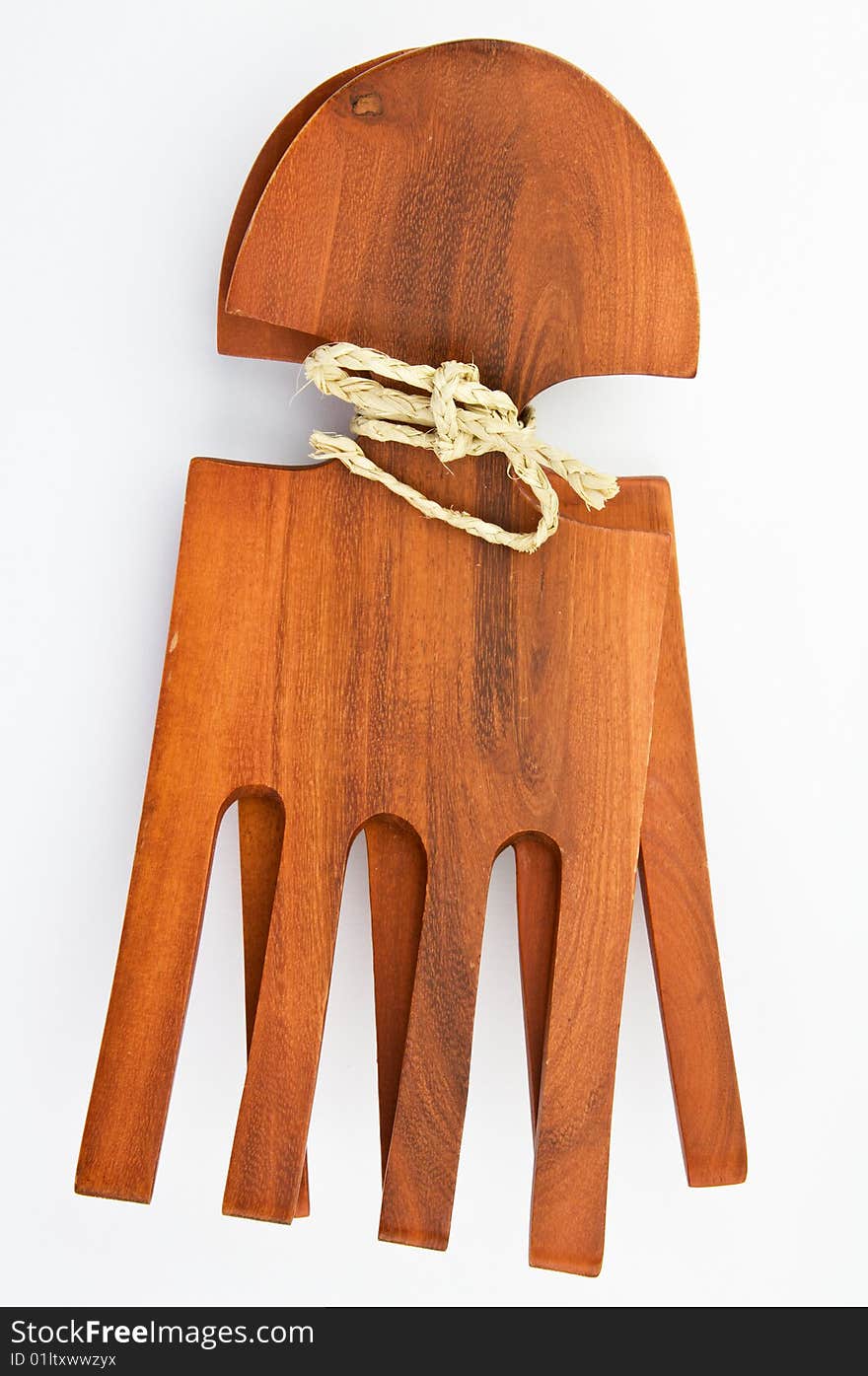 Mahogany salad forks