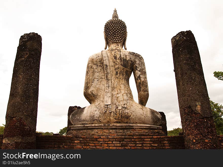 Buddha image in Sukhothai historical park