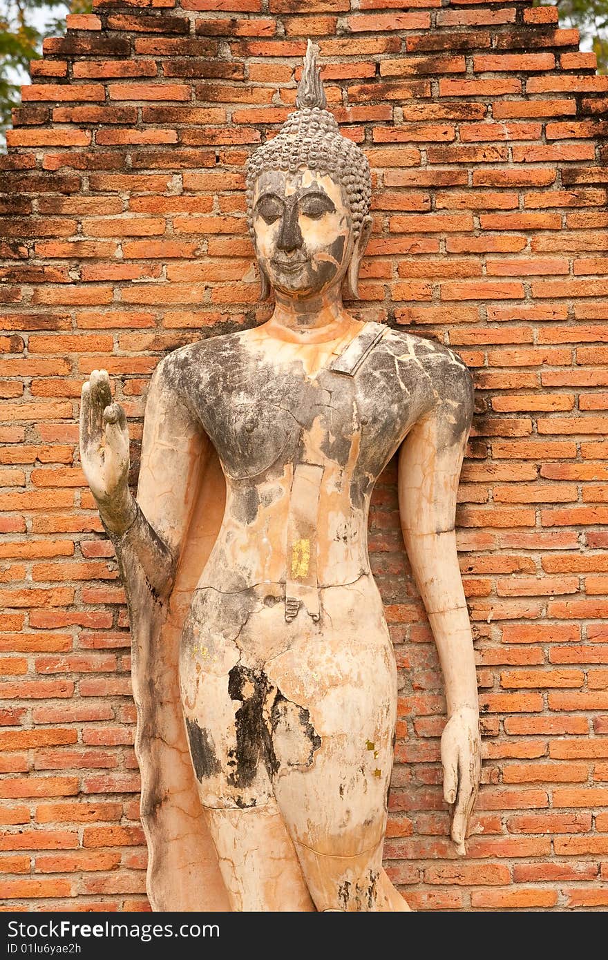 Buddha image in Sukhothai historical park