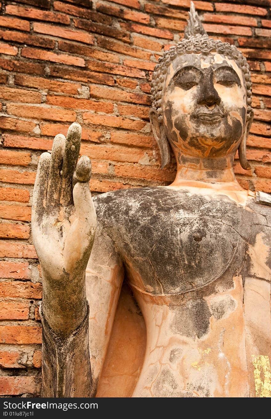 Buddha image in Sukhothai historical park