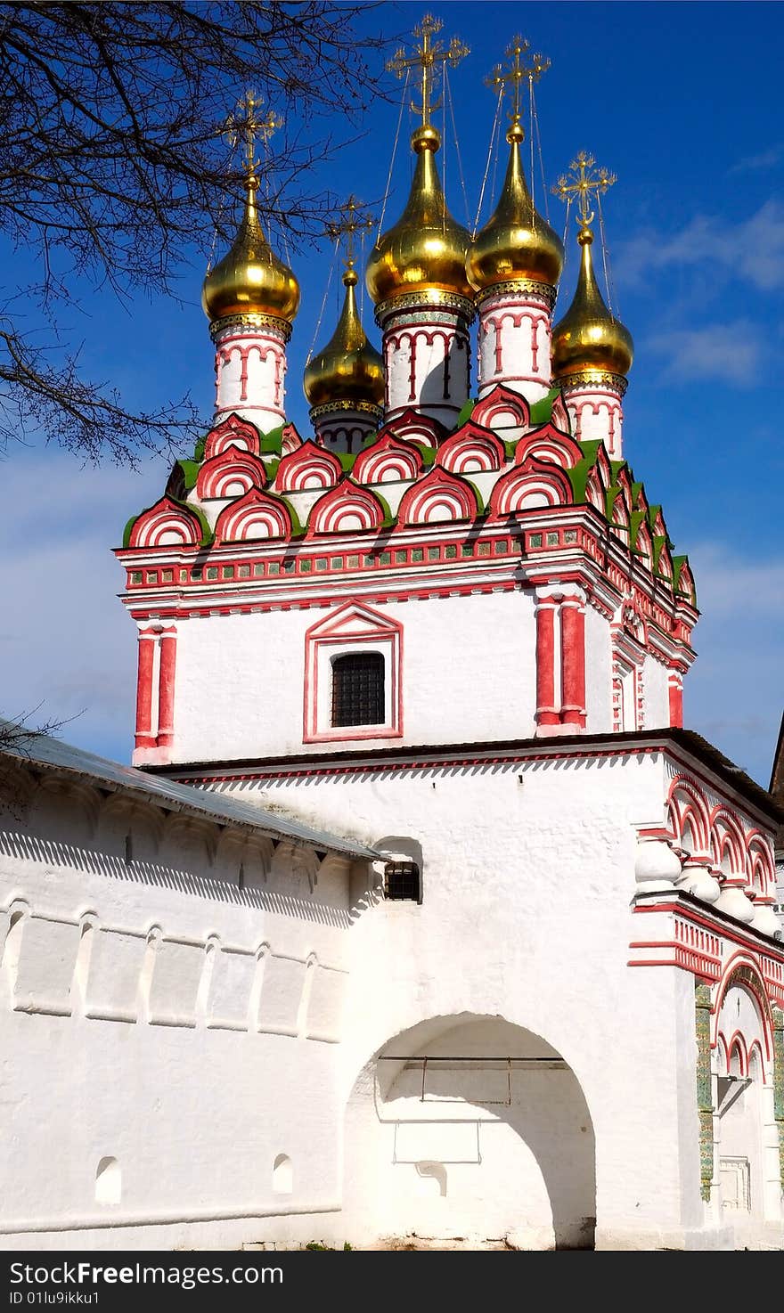 The main entrance in Joseph-Volokolamsk monastery, Russia