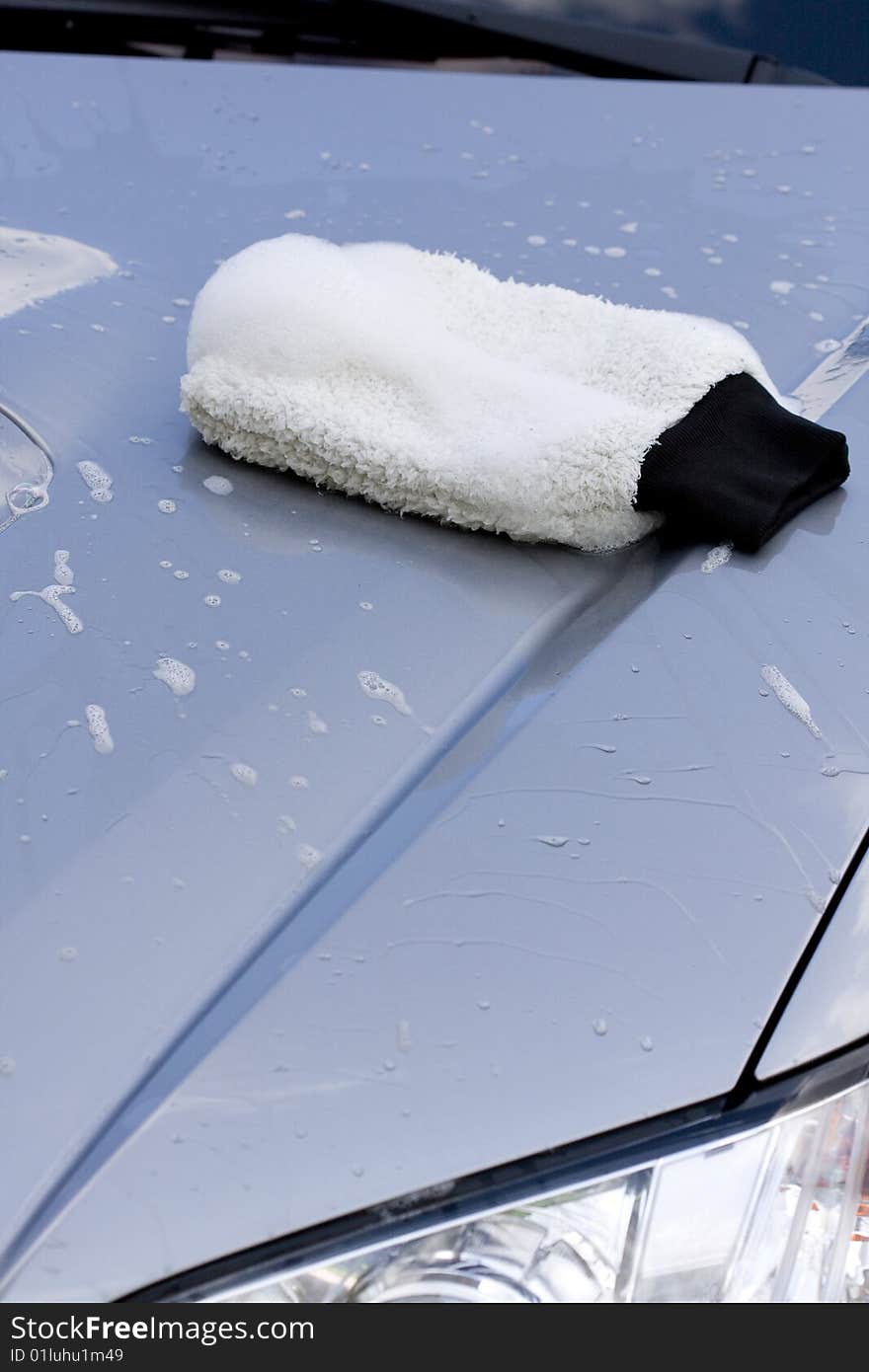 Cleaning the Car - washing process