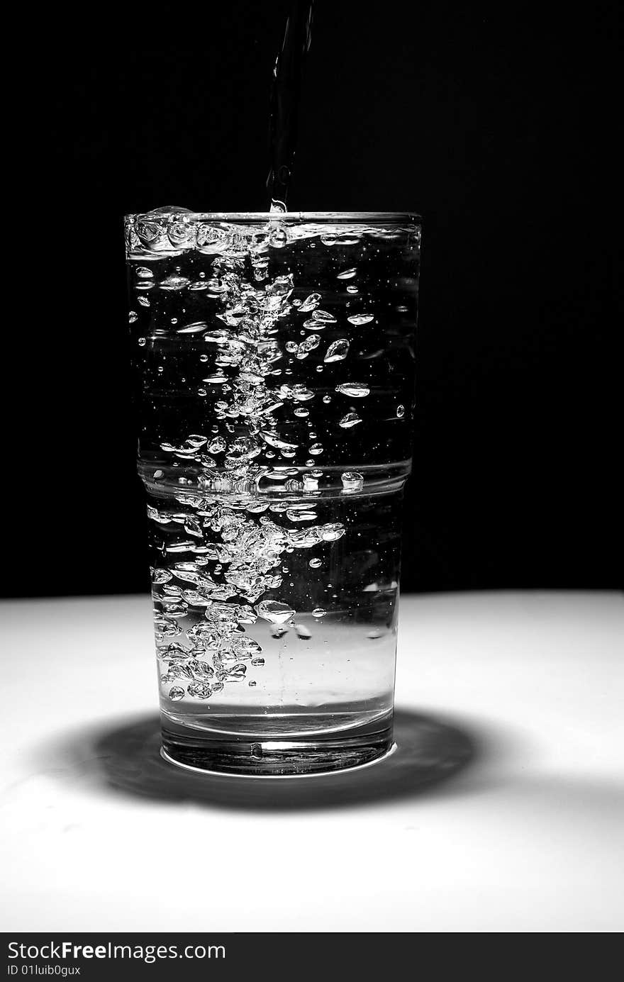 Water Splash in a glass. Water Splash in a glass