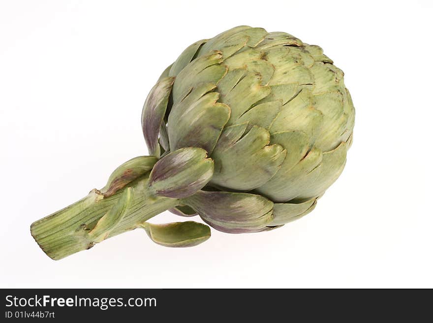 Artichoke on white