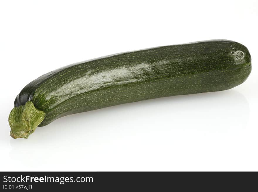 Zucchini - Courgette On White