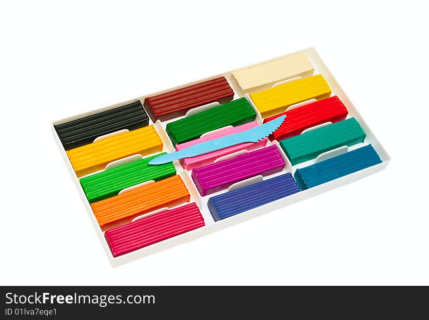 Color plasticine set.