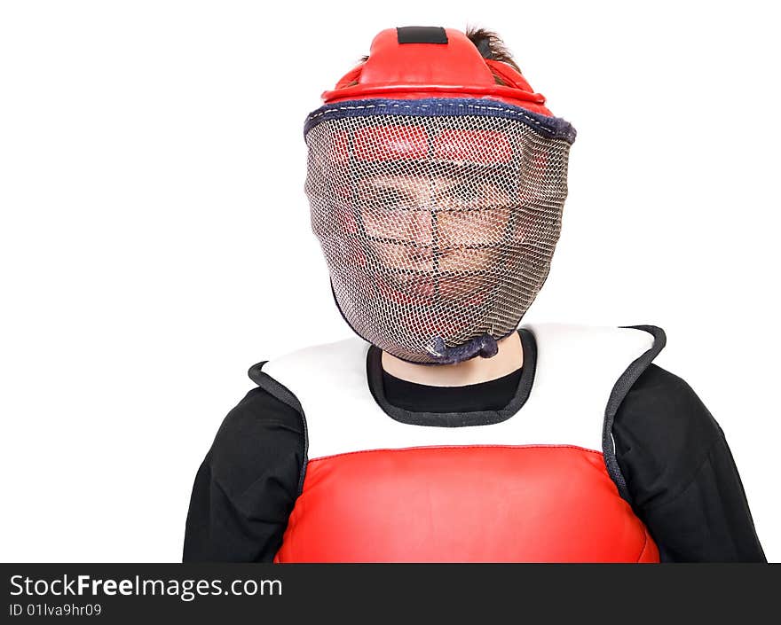 Martial Art Man In Helmet