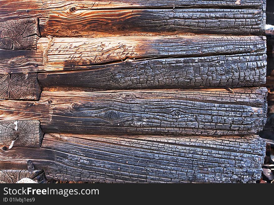 Burnt Wood Background