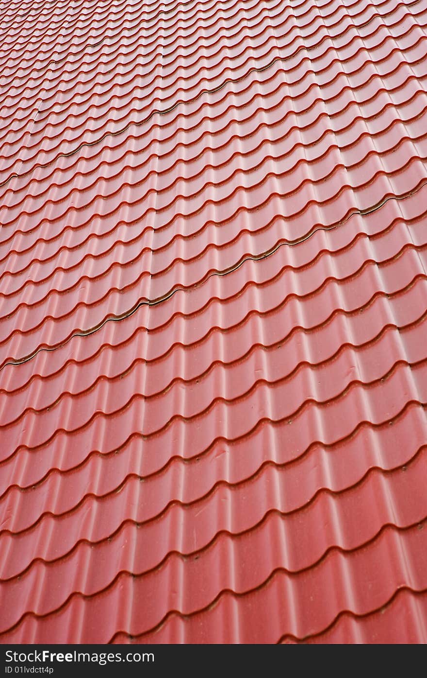 Texture, roof covered by tiles. Can be used as background