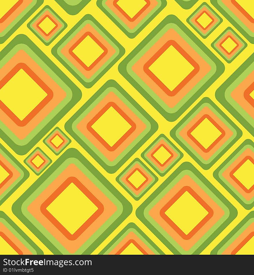 Vector seamless retro pattern with rhombus