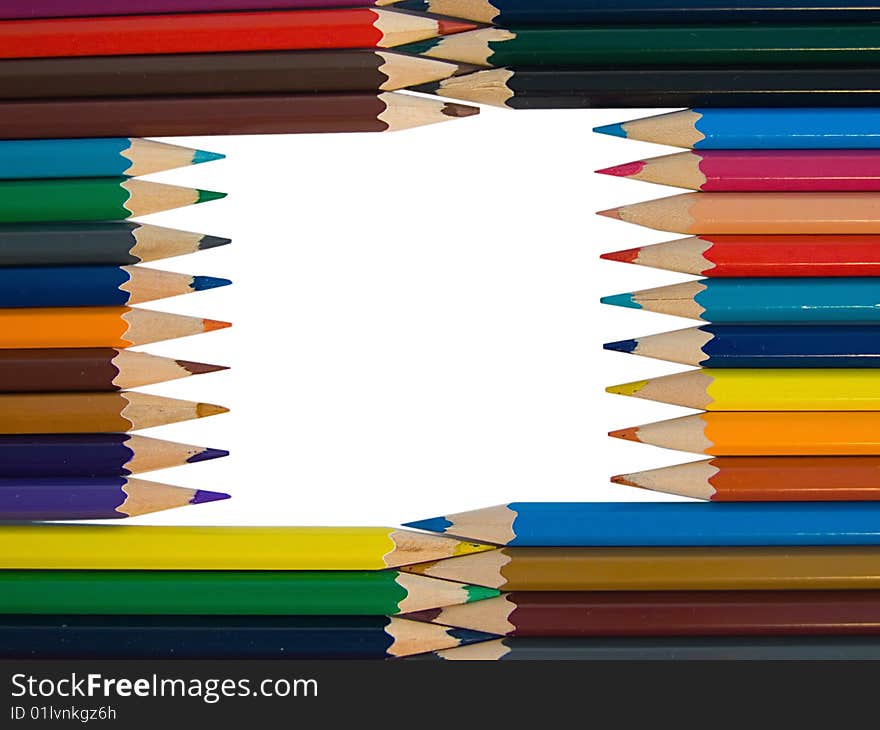 Assortment of colored pencils