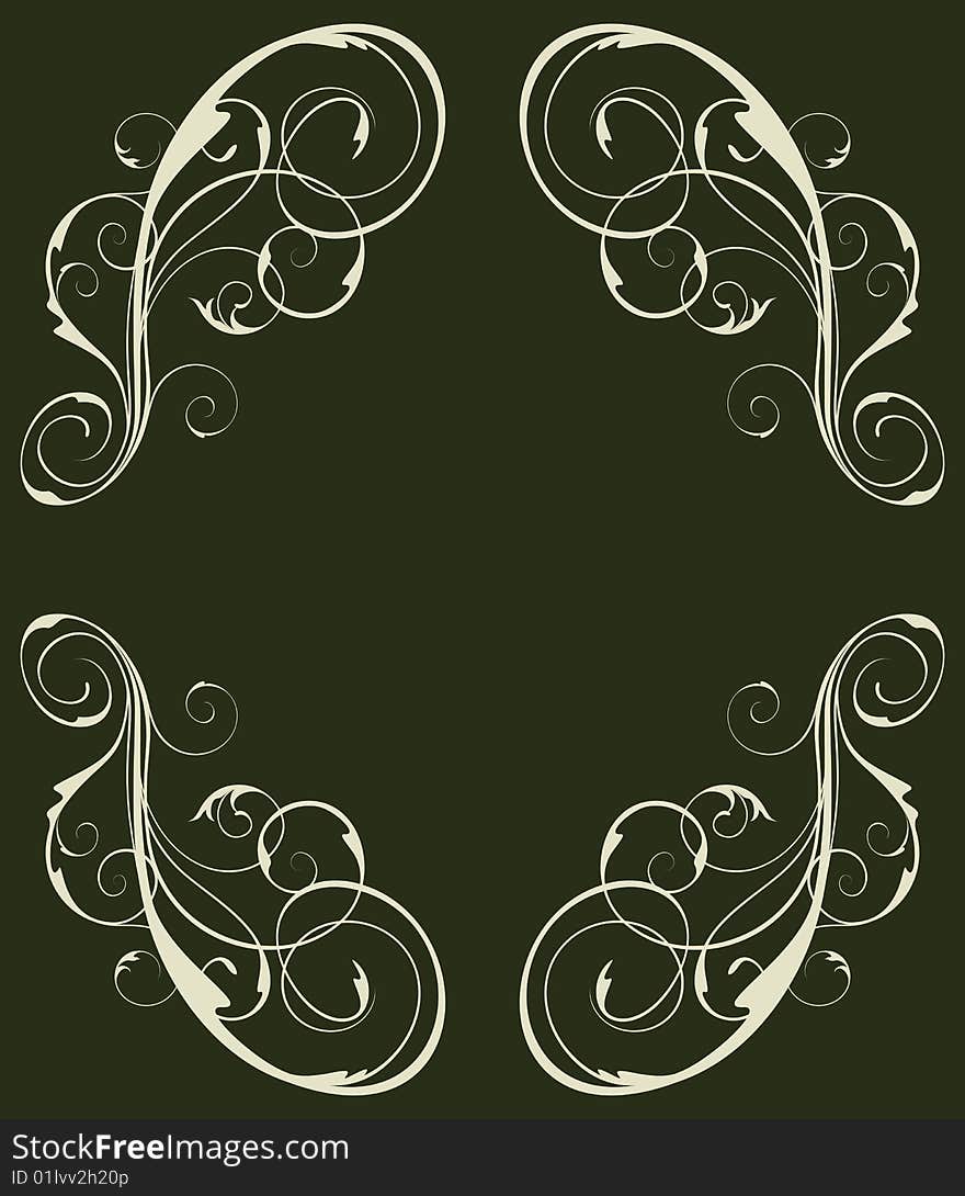 Retro vintage frame. 
vector illustration.