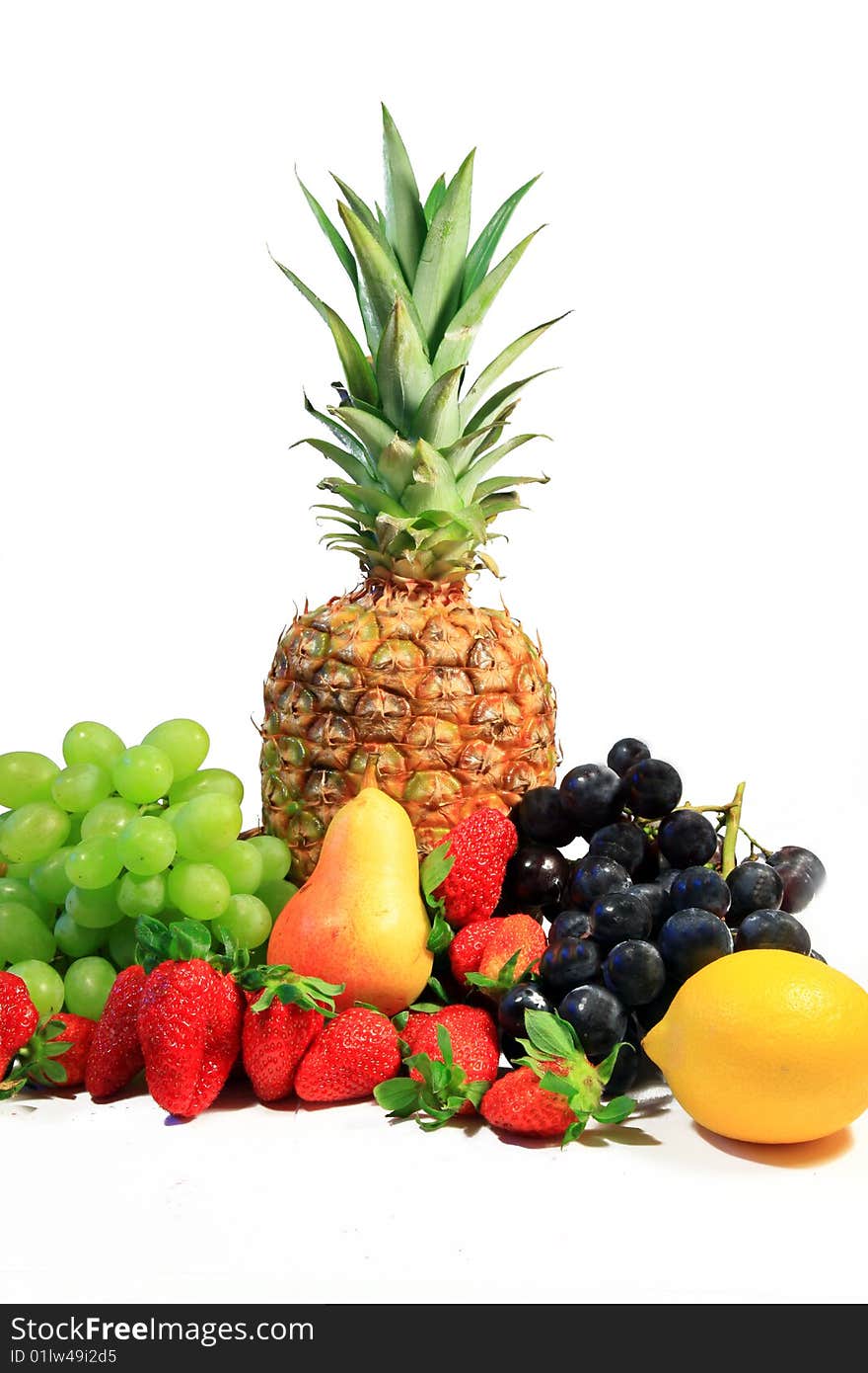 A photo of fresh fruits