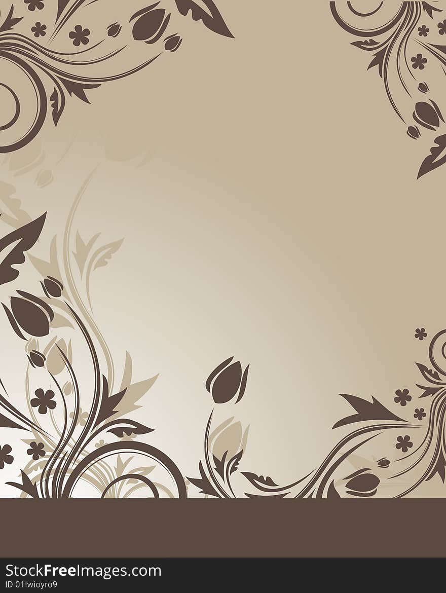 Floral background with place for your text