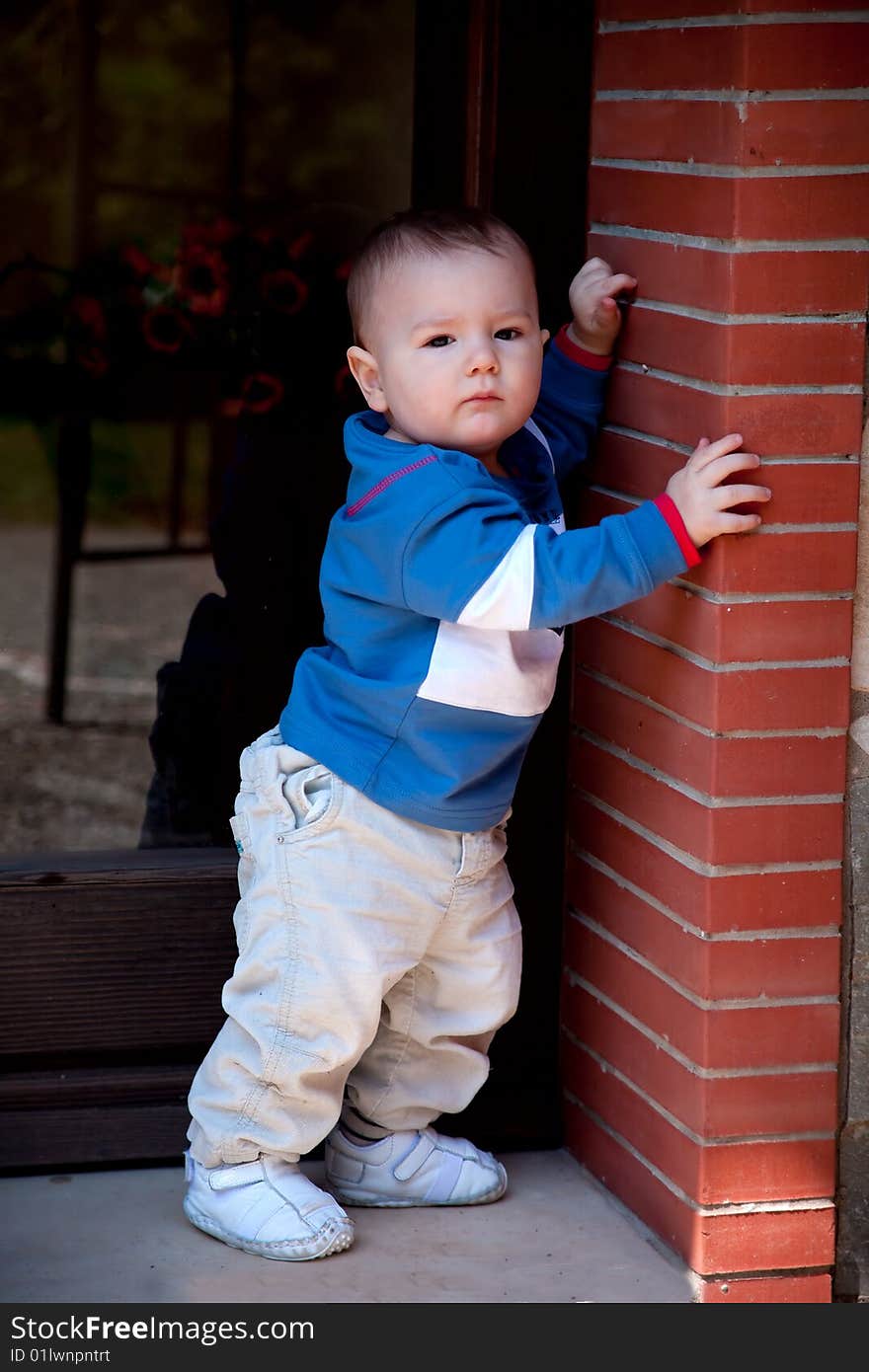 Cute little boy in casual clothes. Cute little boy in casual clothes