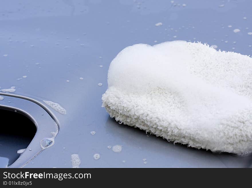 Cleaning the Car - washing process