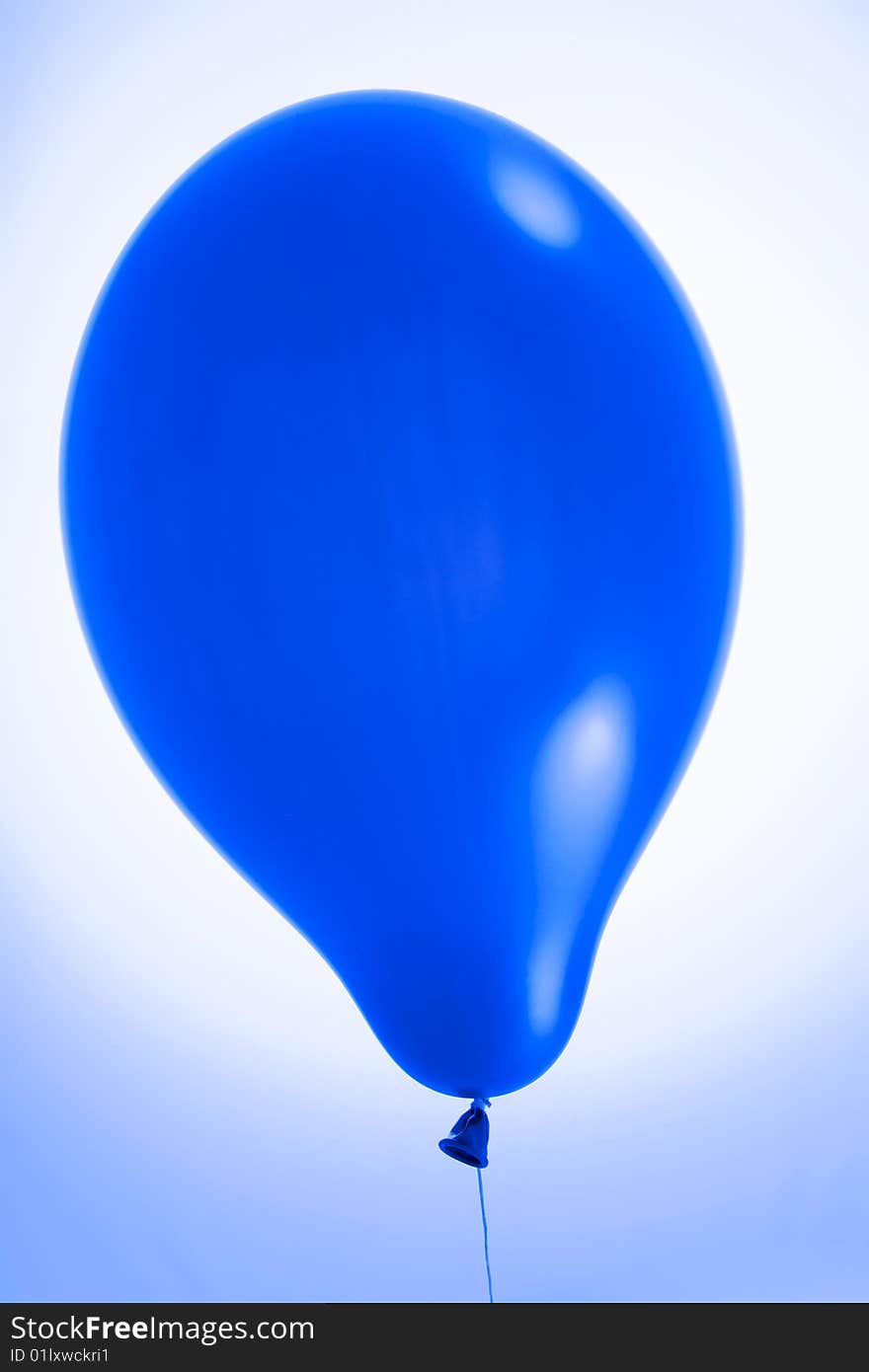 Balloon on a blue background. Balloon on a blue background