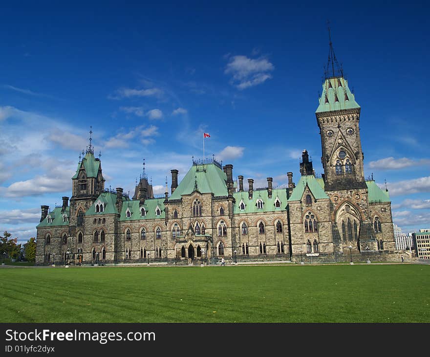 Canadian parliament building in Ottawa