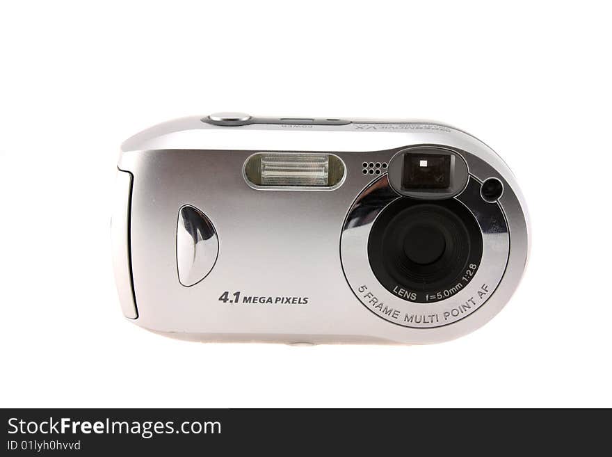 Digital camera on a white background(isolate)