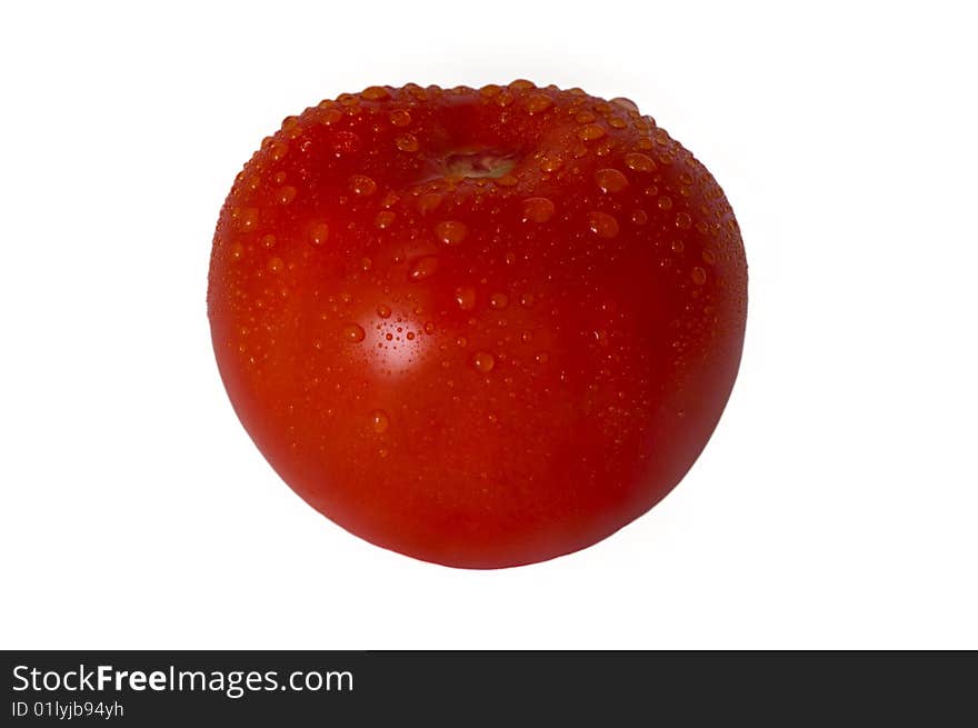 Isolated red apple om white background. Isolated red apple om white background