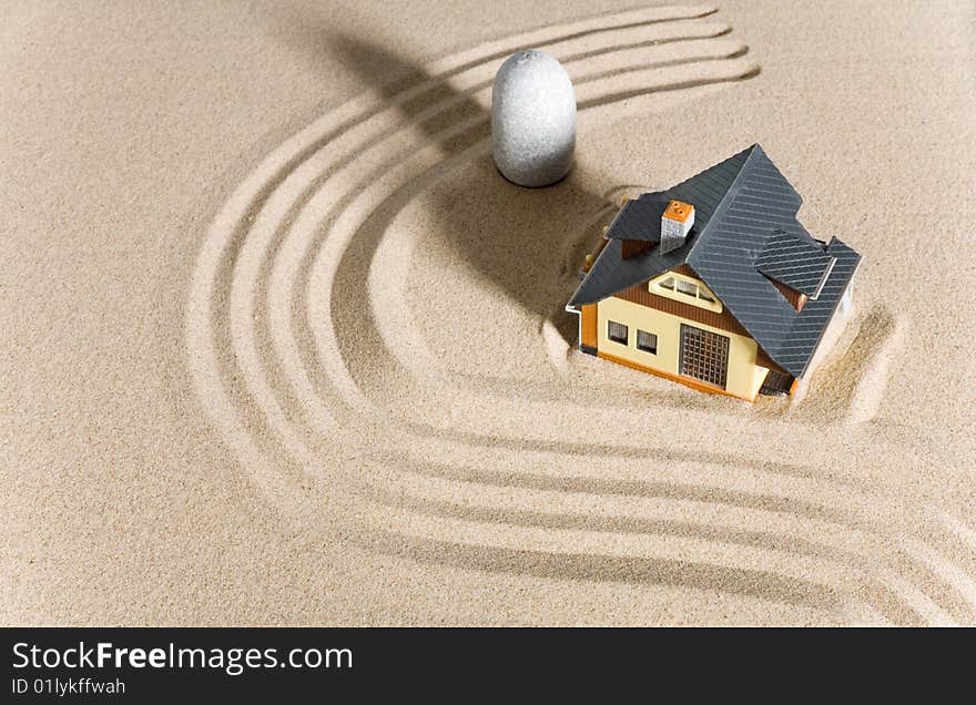 House on sand.