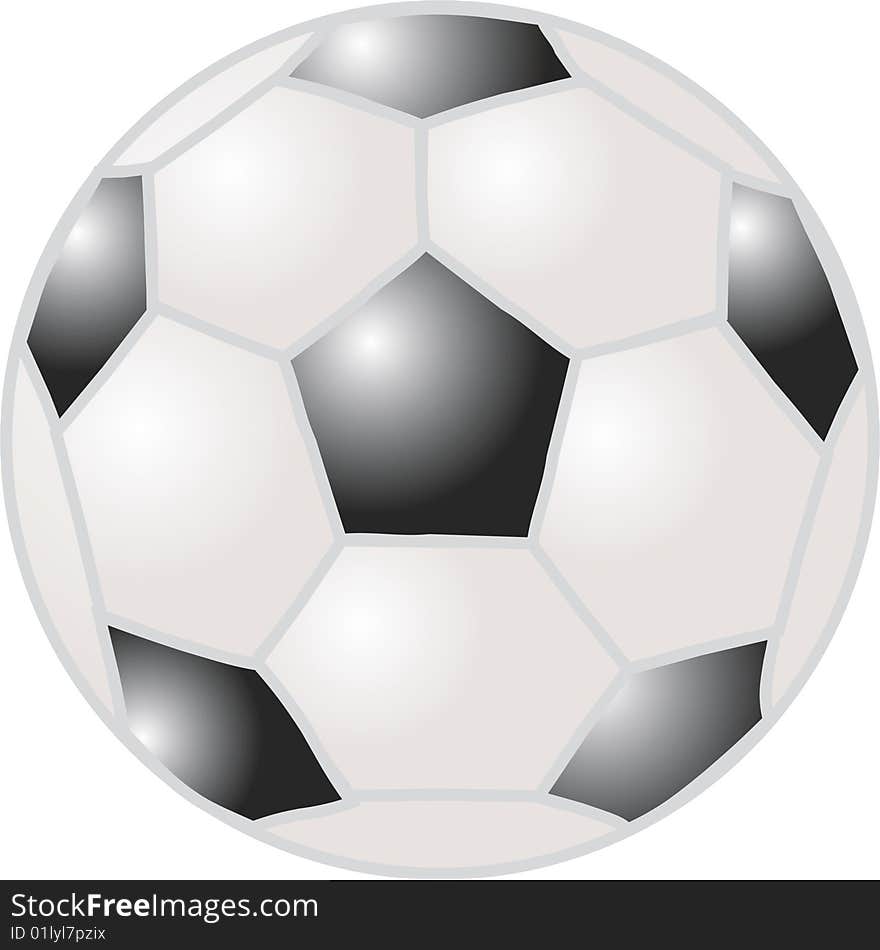 A image of a soccer ball. A image of a soccer ball