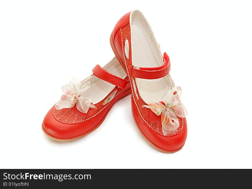 Girl s red shoes