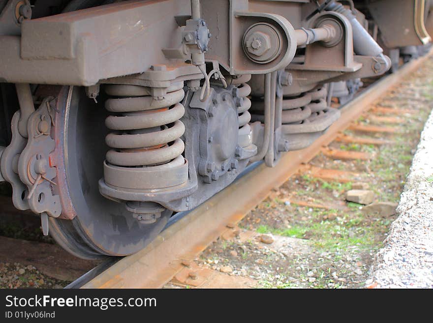 Old train mechanism