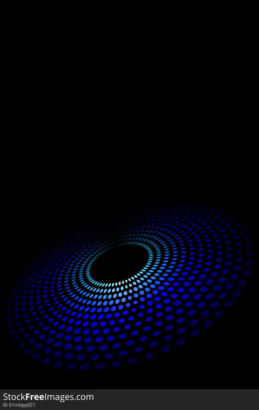 Vector illustration of Blue Spot Disk