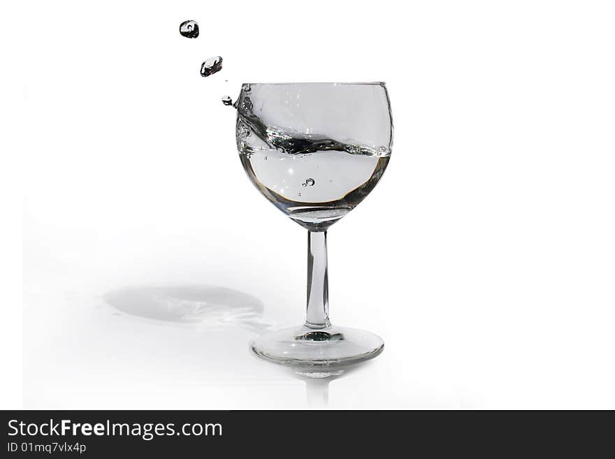 Cup on plain white background.