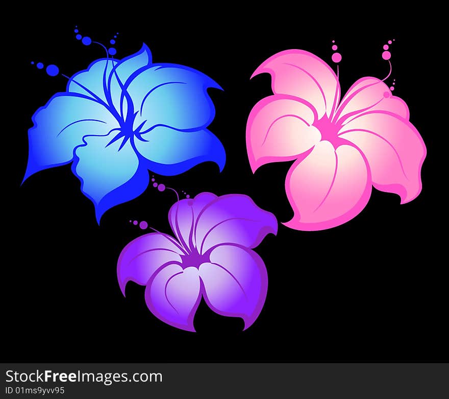 Abstract beautiful floral background for design