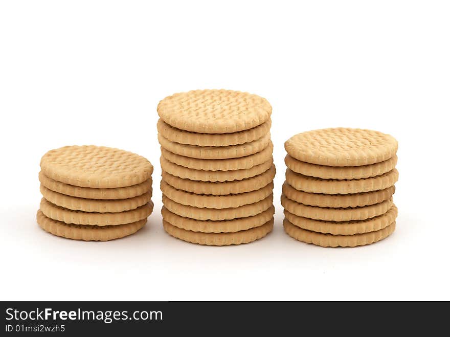 Stacks of cookies