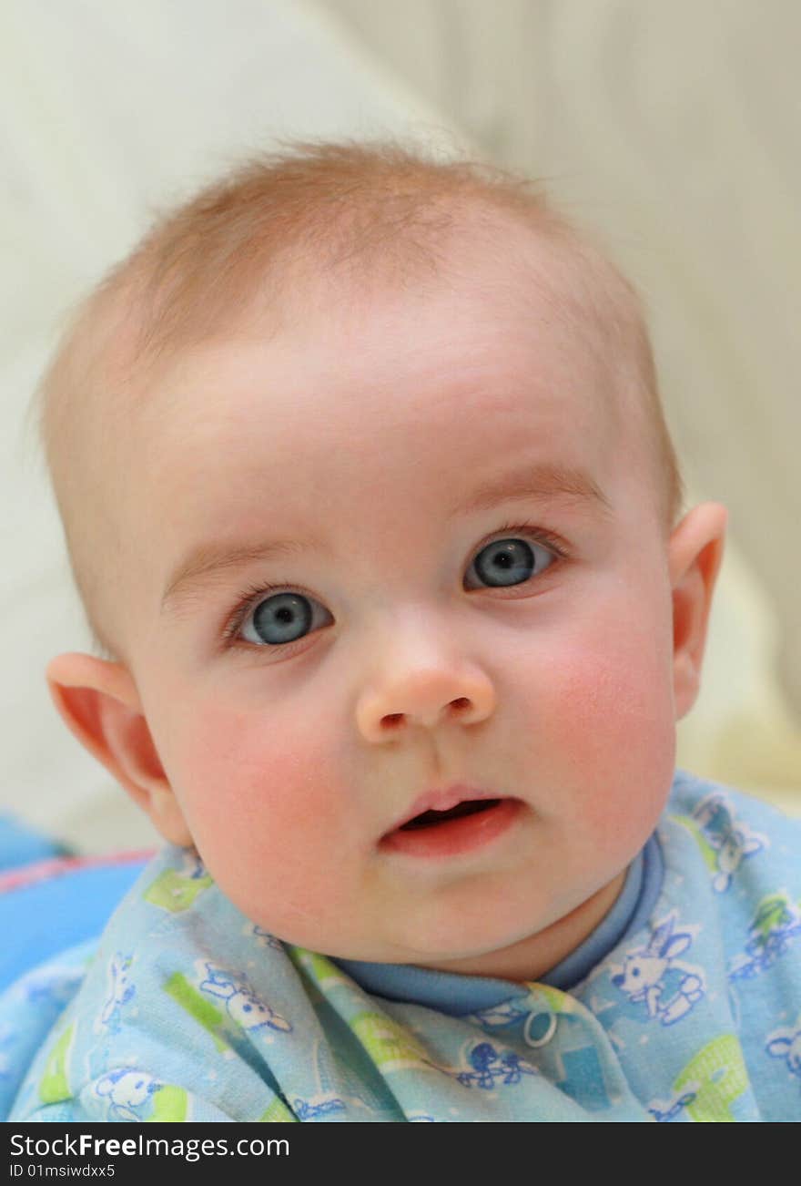 Portrait of beautiful kids looking directly at the camera. Portrait of beautiful kids looking directly at the camera