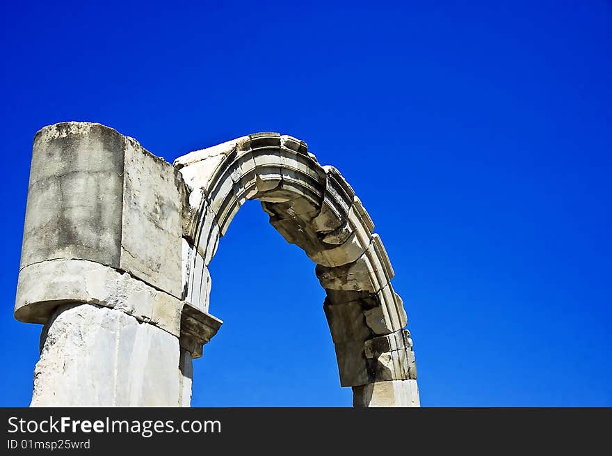 An ancient archway at Ephesus, Turkey