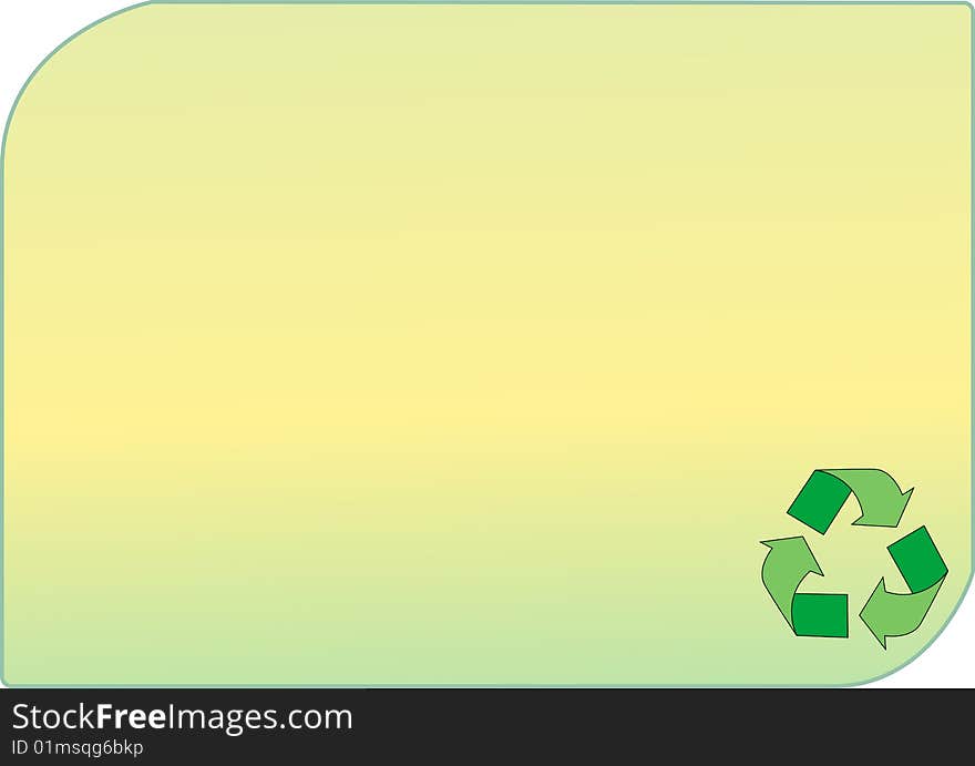 Professional recyling background make a business card. Professional recyling background make a business card