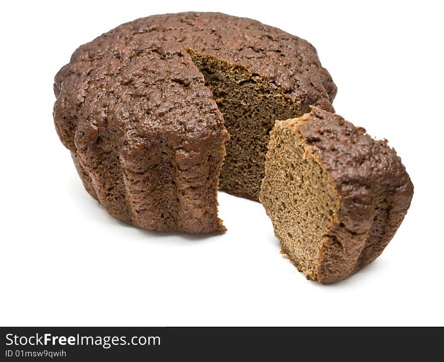 Bread isolated on white background