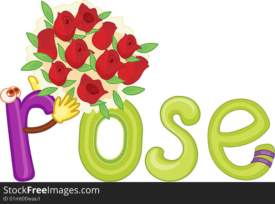 R for rose