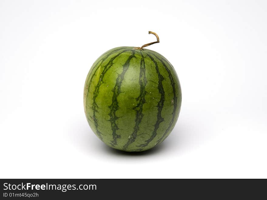 Watermelon is a member of the Cucurbitaceae family.  Watermelons can be round, oblong or spherical in shape and feature thick green rinds that are often spotted or striped. Watermelon is a good source of vitamin C and vitamin A.