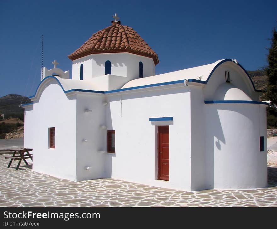 Greek orthodox church on Paros island