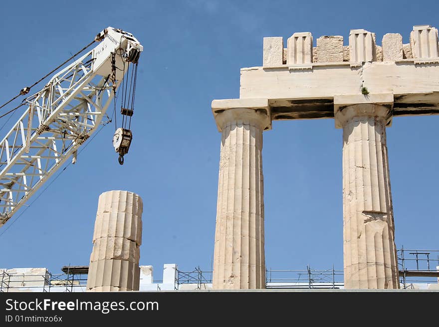 Acropolis under construction