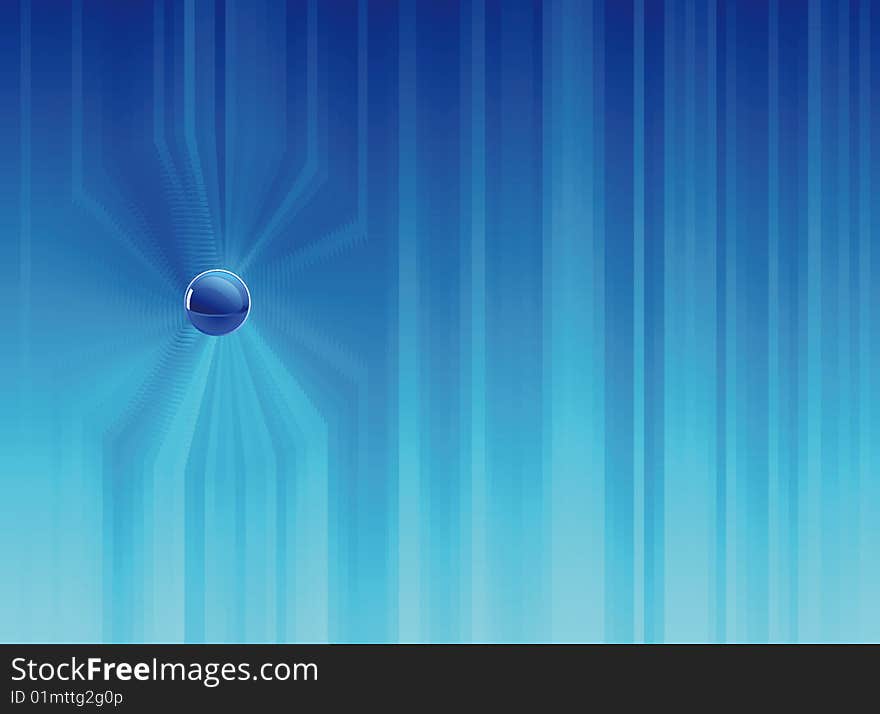 Blue background composition. Vector illustration