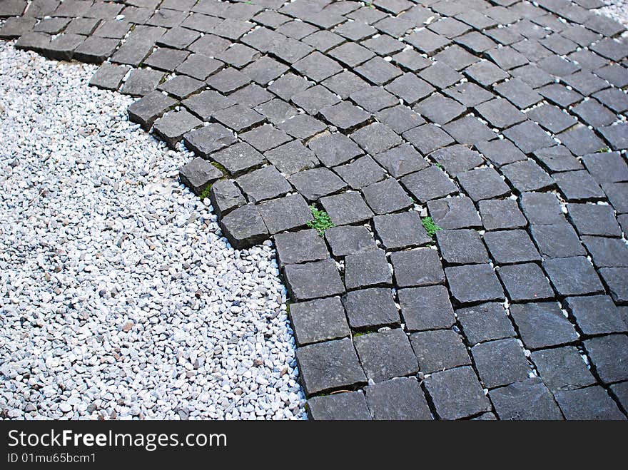 brick box sidewalk with beautiful grain