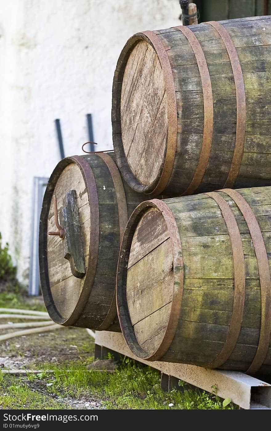 Wine barrels