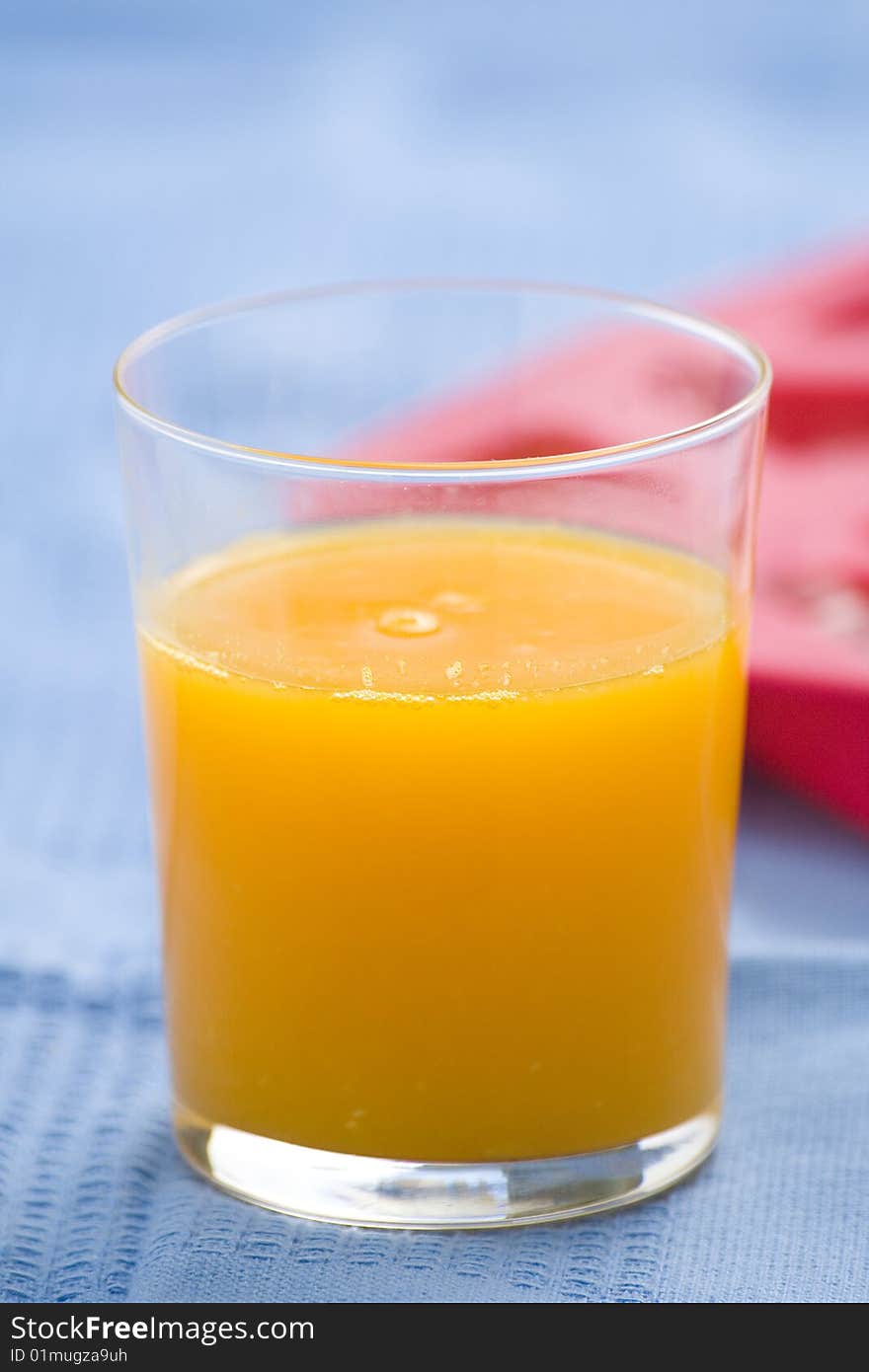 A delicious freshness orange juice isolated