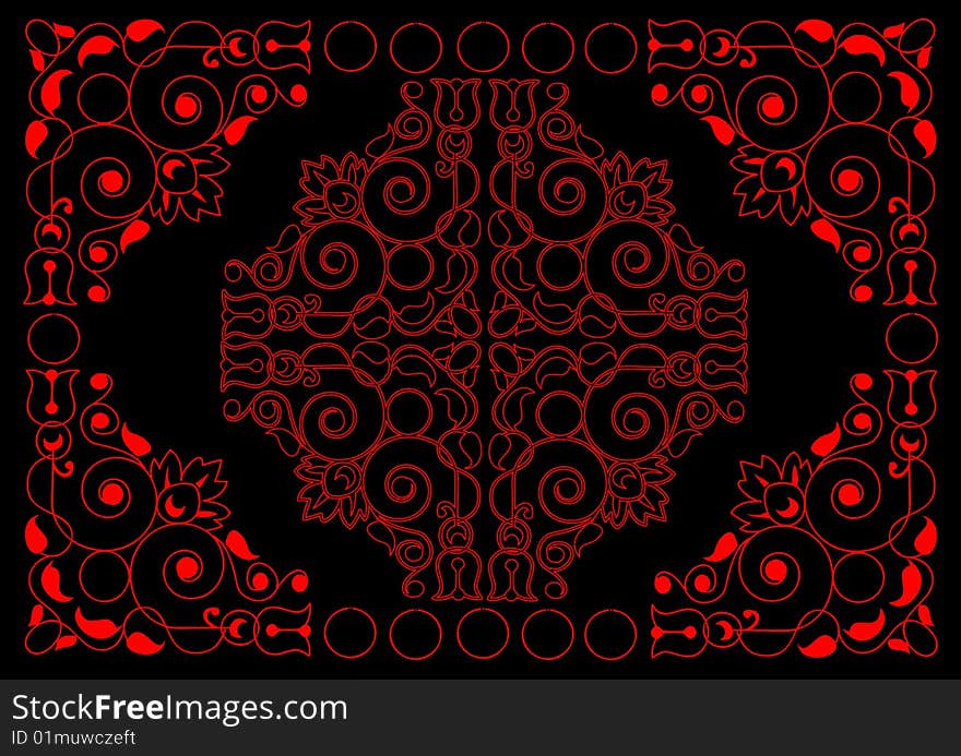 Beautiful vector background with different elements. Beautiful vector background with different elements.