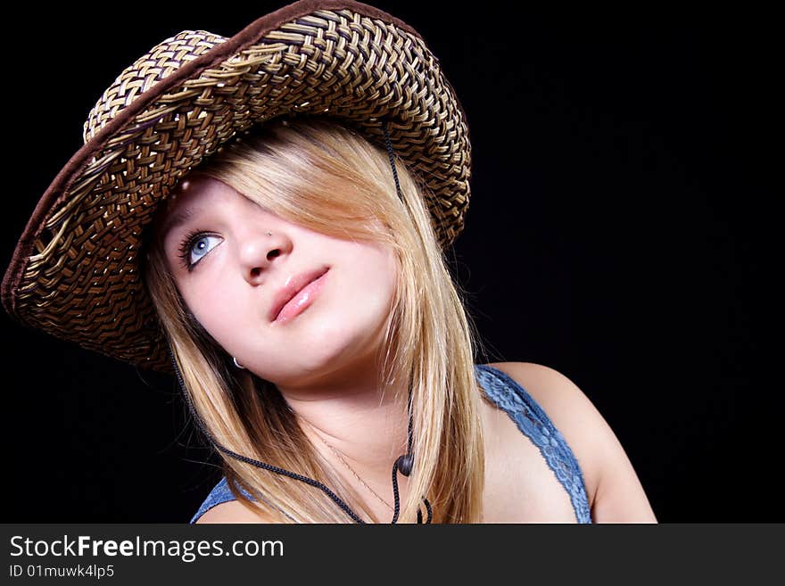 Girl in a hat