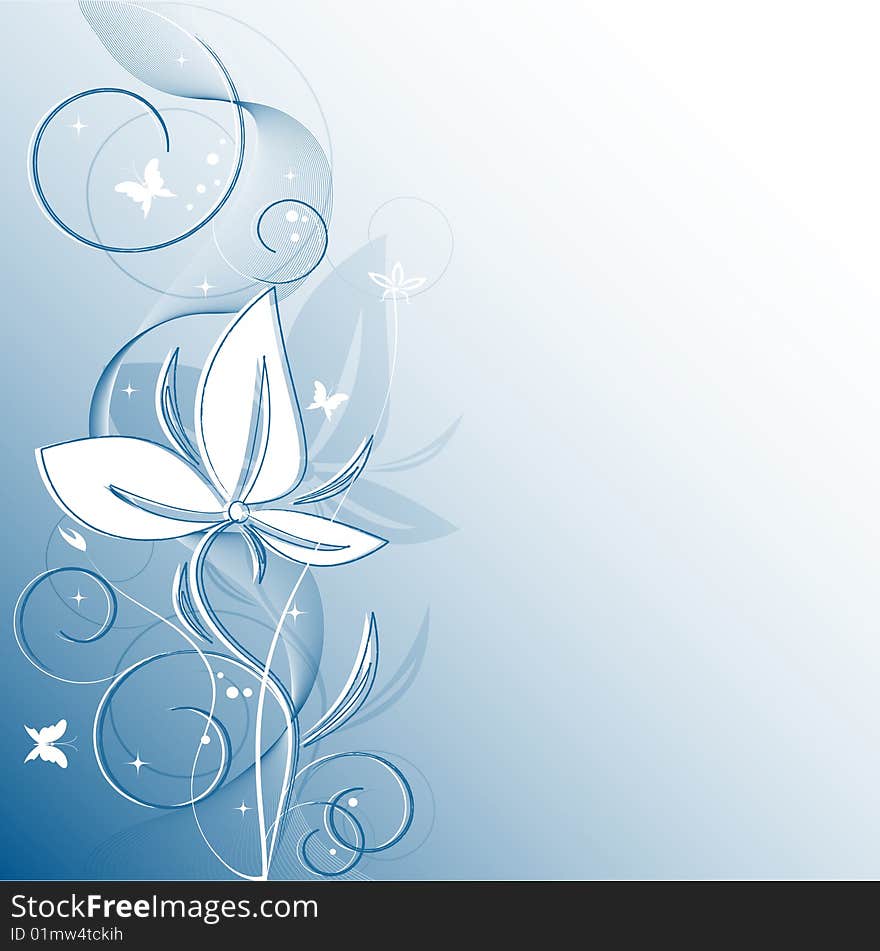 Floral fairy background